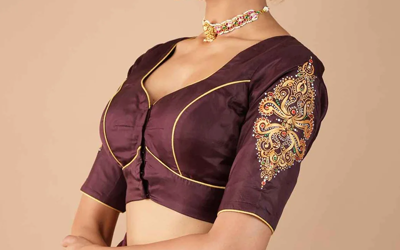 Silk Saree Blouse Designs