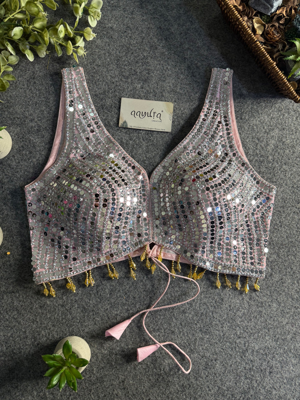 Baby Pink  - Lunara Festive Glow Blouse